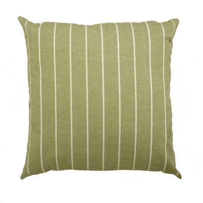 Outdoor Scatter Cushions 18" x 18" olive and white