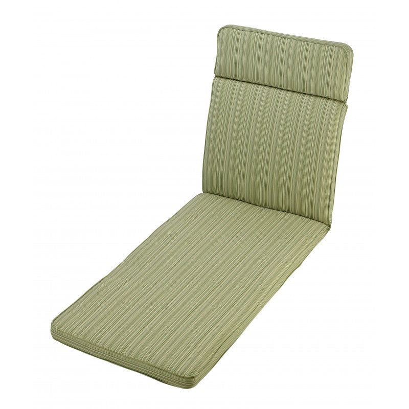 green stripe sun lounger cushion