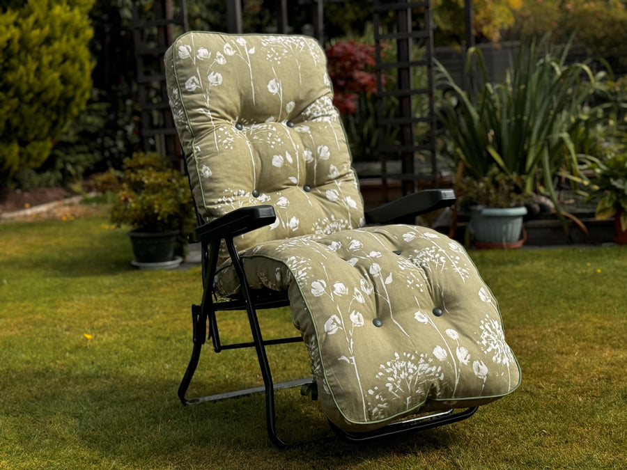 Recliner Garden Relaxer Folding Relaxer Garden Chair Pair Of Multi