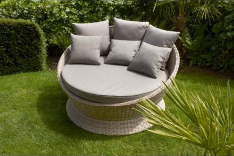 Chamonix Rattan Day Bed Latte