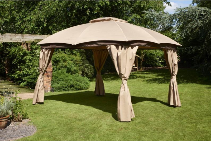 Glendale Rio 3m x 3.65m Gazebo Mocha