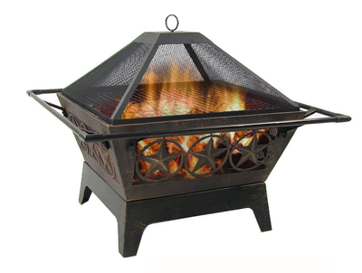 Stars Bronze wash Fire Pit/BBQ