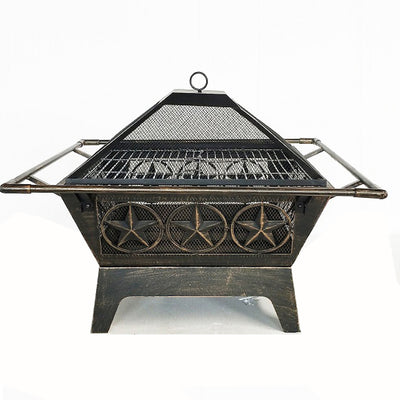 Stars Bronze wash Fire Pit/BBQ