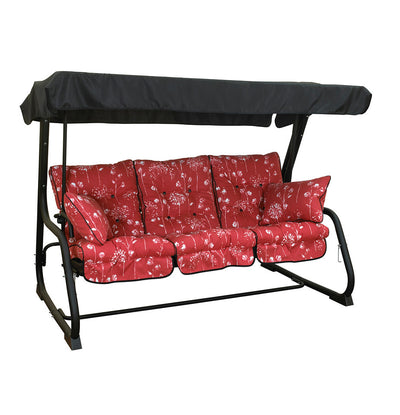 Pendulum 3 Seater steel hammock swing Rouge