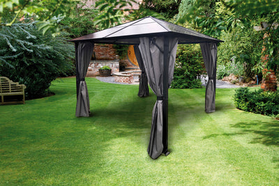 Glendale Peninsula Gazebo Mosquito Curtain Set