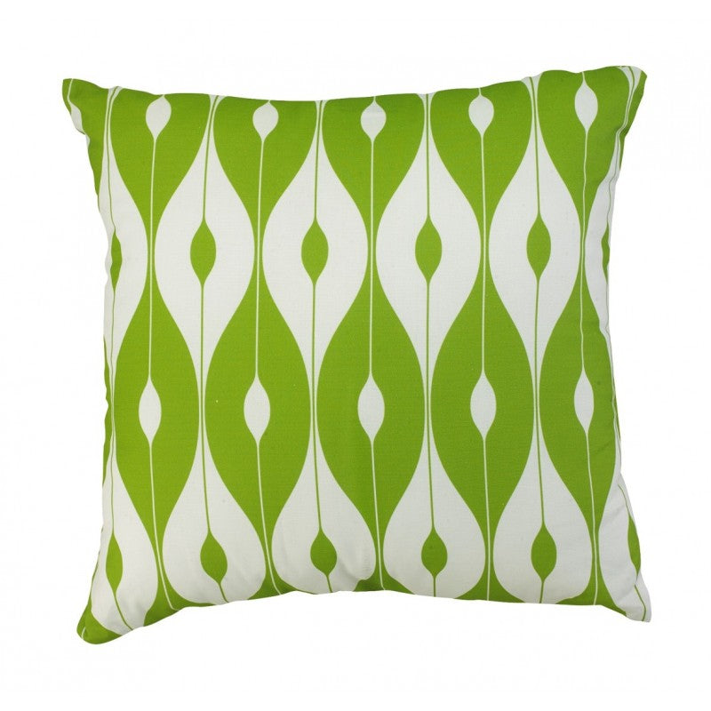 Outdoor Scatter Cushions 18" x 18" green and white