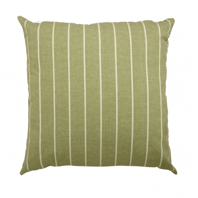 Outdoor Scatter Cushions 18" x 18" olive and white