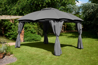 Glendale Rio 3m x 3.65m Gazebo Grey