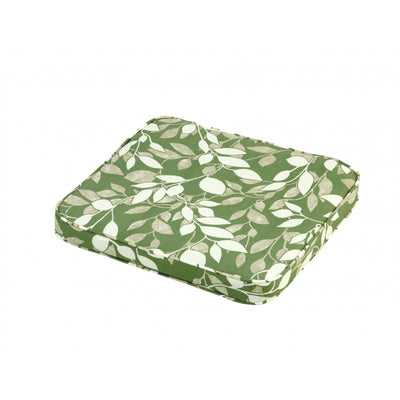 garden leaf print seat cushion