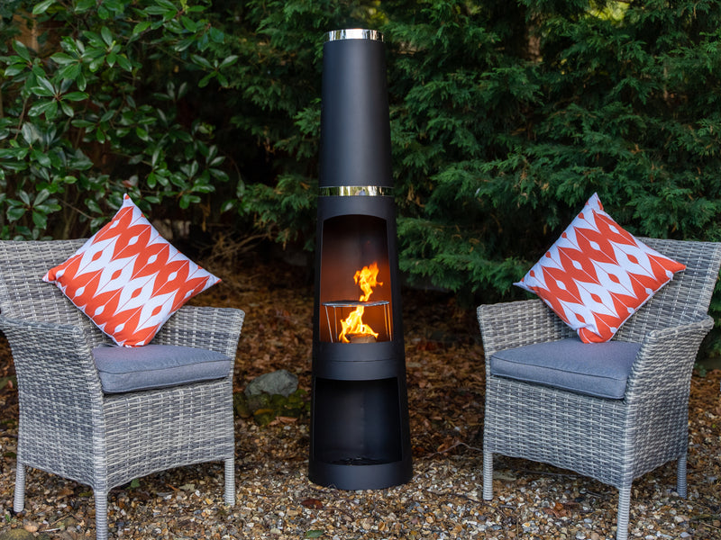 Chiminea with grill
