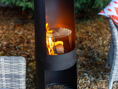 Chiminea with grill