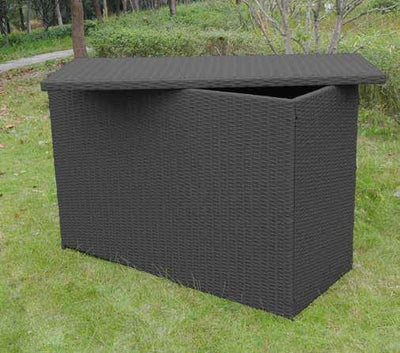 Rattan garden storage box