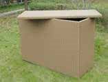 rattan garden storage box